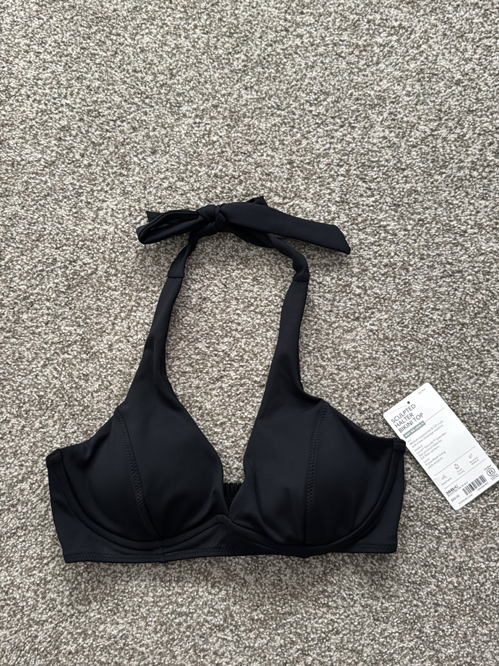 Athleta Sculpted Halter Bikini Top NWT 36 B/C cup